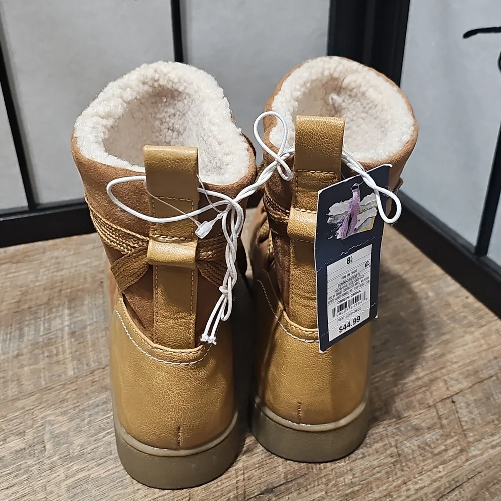 Universal Thread Cognac Winter Boots Size 8.5 New